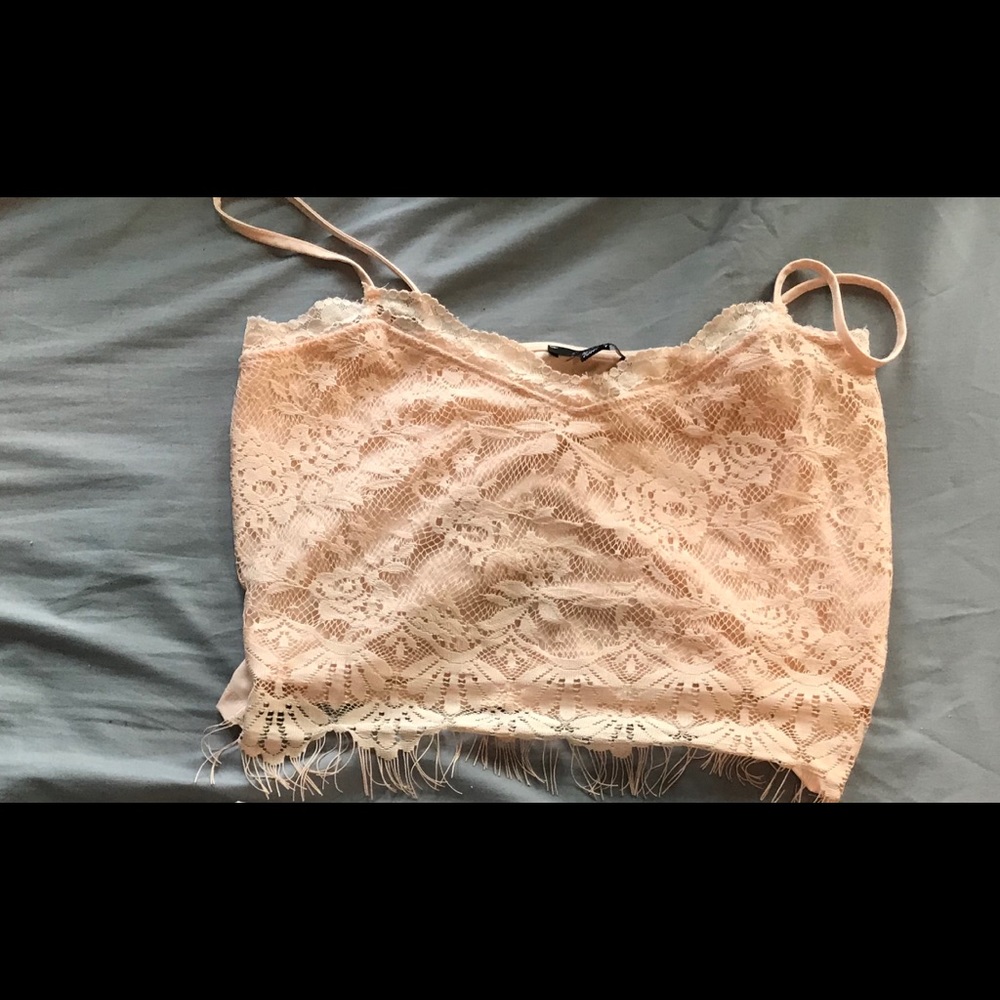 lace crop top